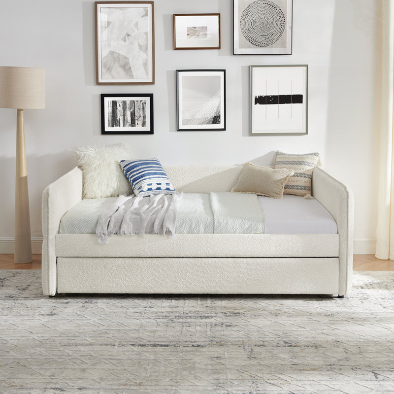 Full Size Upholstered Daybed With Trundle