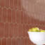 Carreau de mosaïque murale en verre brillant 12 po x 12 po Desert Ember Ellipse