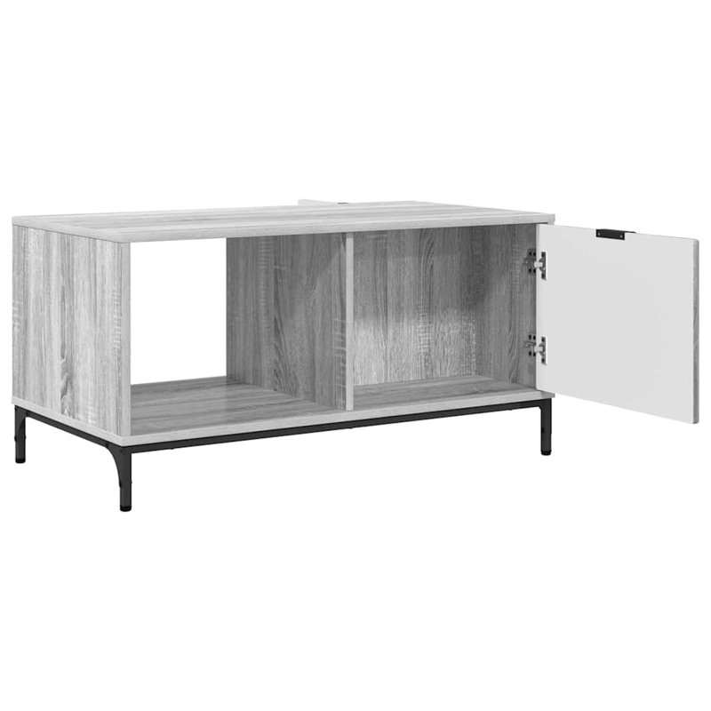 Coffee Table with Storage, Grey Sonoma