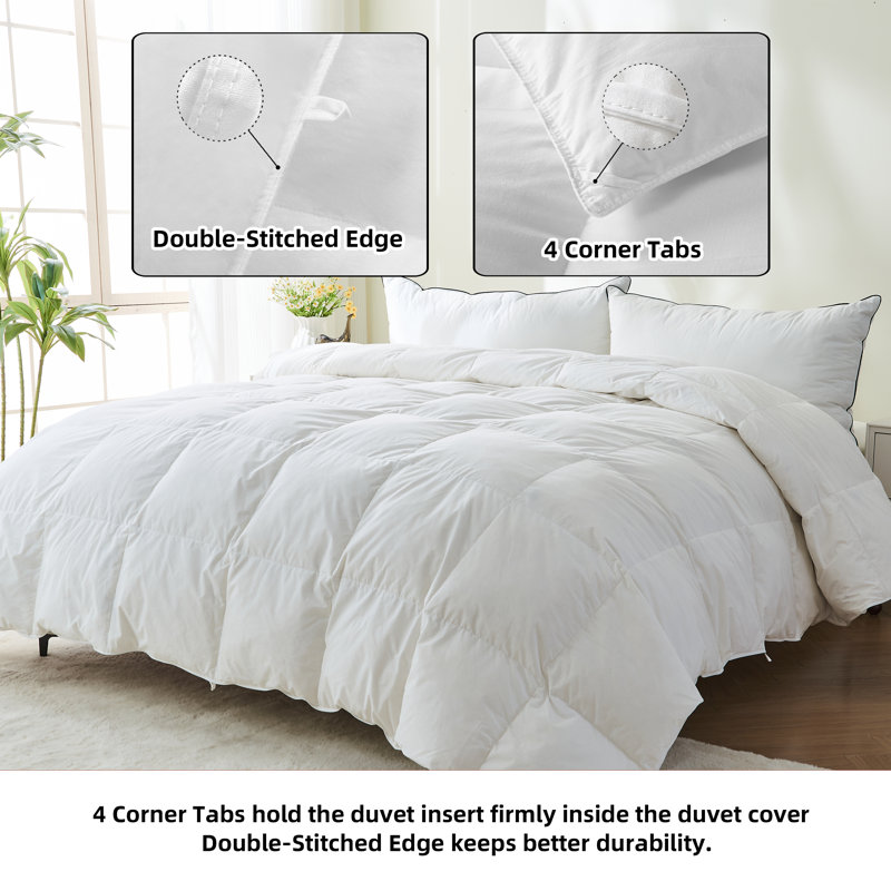 Housse de couette en mélange de coton toutes saisons, Grand lit