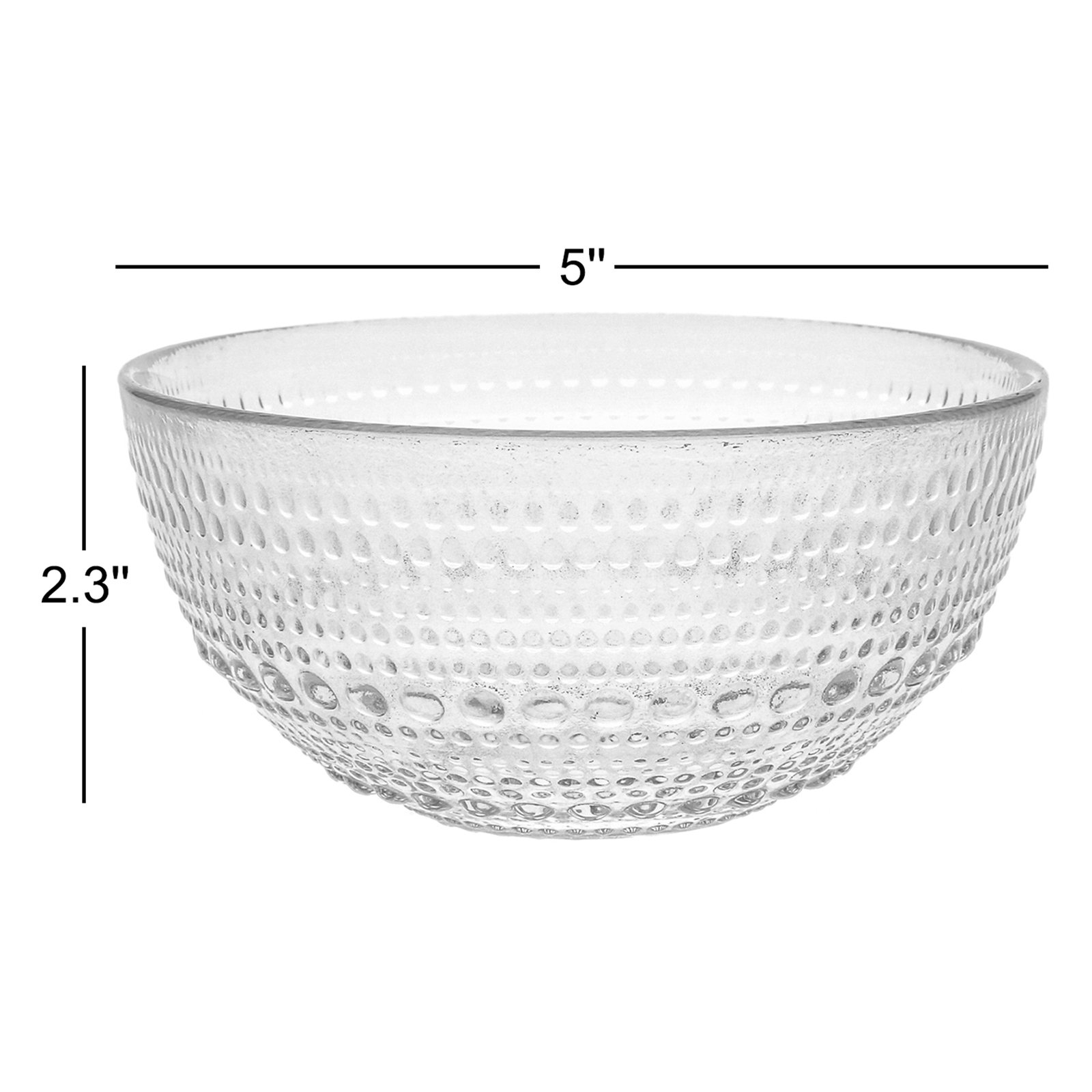 Fortessa Jupiter Vintage Glassware All Purpose Bowl, Clear