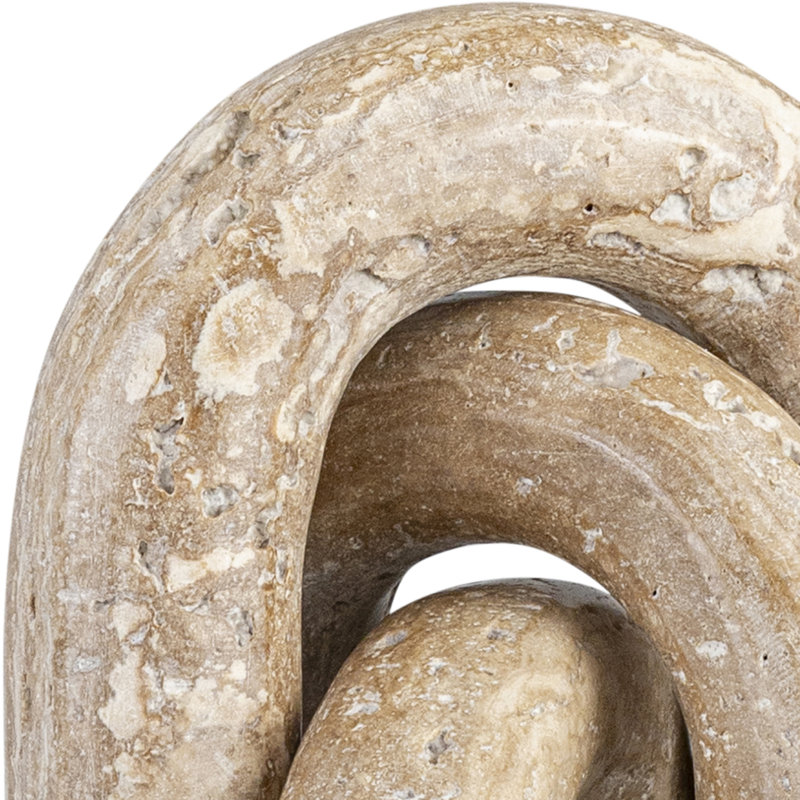 Arco Travertine Decorative Object, Travertine