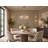 6-Light Chrome Chandelier With Clear Crystals