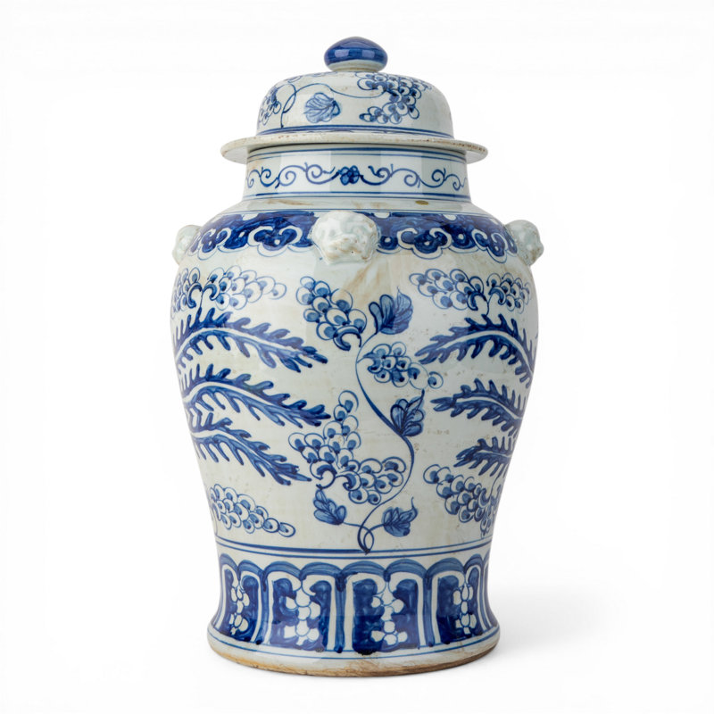 Phoenix Handmade Porcelain Ginger Jar