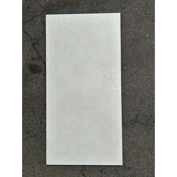 SB Pulse Shell Natural 24x48 White Stone Look Porcelain Floor and Wall Tile