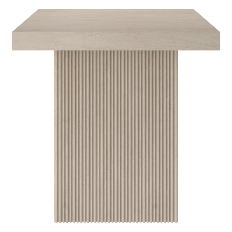 Torren 22in Wide Square Side Table in Alder Brown, Alder White