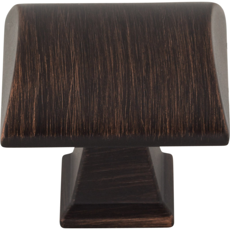 Roman Square Knob, Brushed Oil Rubbed Bronze