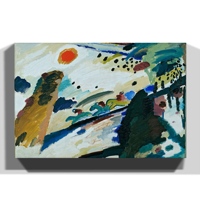 Wassily Kandinsky - Wrapped Canvas Painting, 70cm H x 100cm W