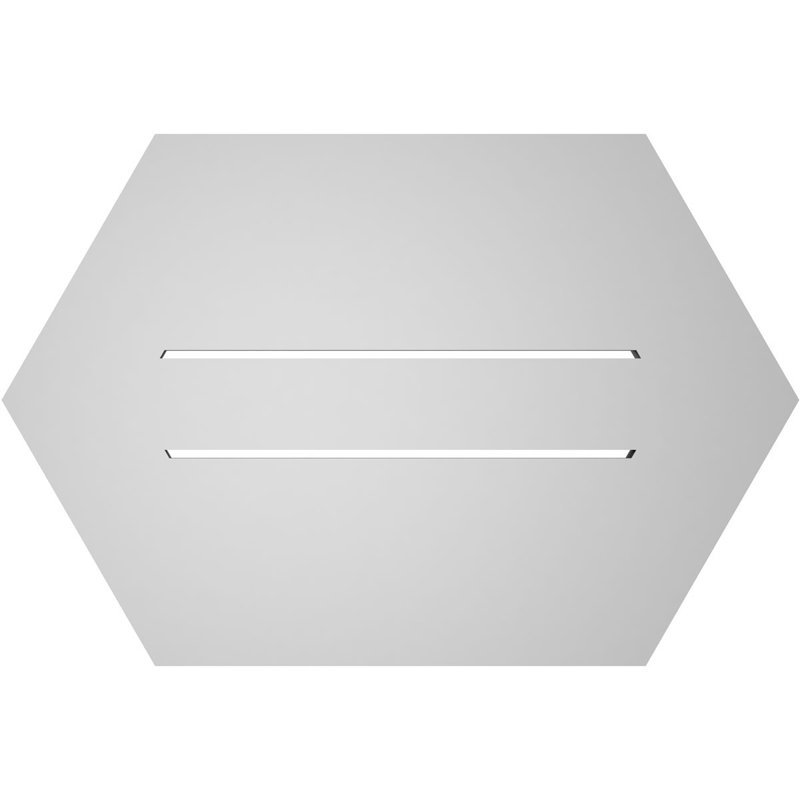 Évent horizontal fonctionnel à pignon en uréthane à surface horizontale Signature, H 16 po x l 24 po x P 1 po