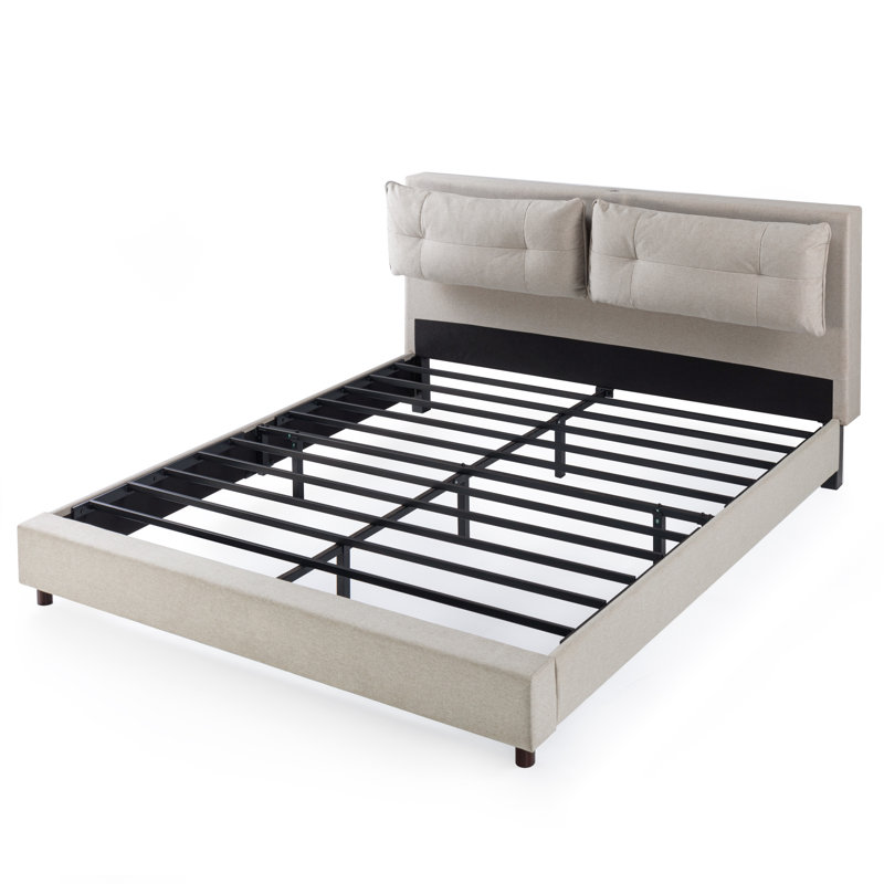 Upholstered Platform Bed, King
