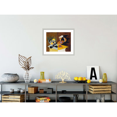 Still Life: Fruit Dish and Pitcher (Natue morte: compotier et cruche) by Pablo Picasso -Framed Giclee Print