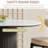 71" Modern Oval Dining Table Set With 6 Dining Chairs-923430469