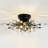 Kaianna 4 - Light Dimmable Unique/Statement Sputnik Flush Mount with Crystal Accents-161451341