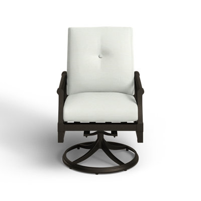 Chaise de patio pivotante avec coussins Andover