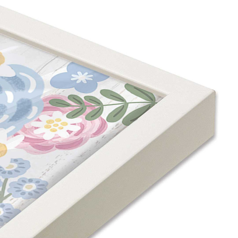 My Happy Place by Annie LaPoint Art Print, L 20 po x H 20 po, Blanc, Impression encadrée