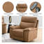 Fauteuil inclinable électrique en cuir brun avec port USB et appui-tête électrique Chavis - Fauteuil inclinable électrique pour le confort du salon