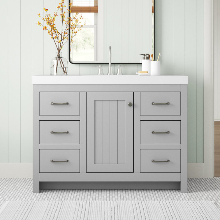 Woolwich 48.5'' Single Bathroom Vanity with Cultured Marble Top