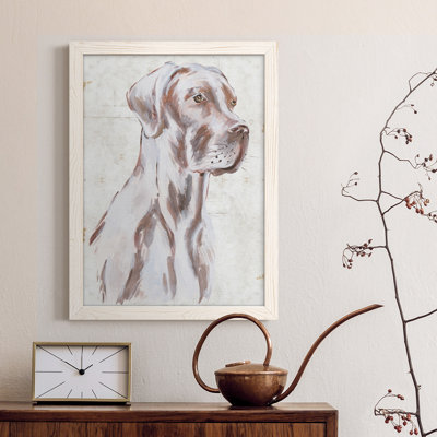 " Sitting Dog IV " Painting Print