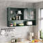 Armoire murale en verre 47,25 po à quatre portes