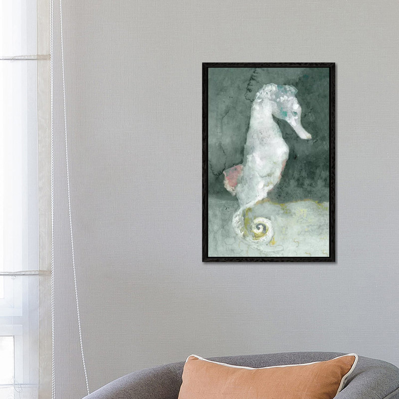 Aquatic II by Stellar Design Studio - Gallery-Wrapped Canvas Giclée on Canvas, Black Floater Framed, 66.04 cm H x 45.72 cm W