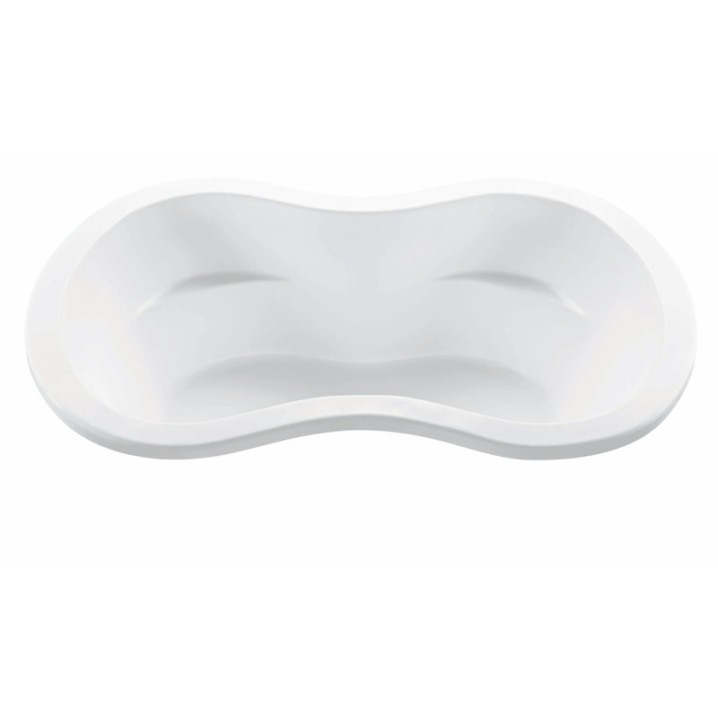 Baignoire de trempage en acrylique MTI Solutions - 72 x 48, Blanc, Sous-comptoir