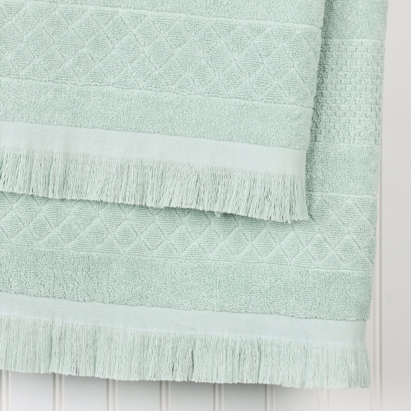Serviette de bain Rolla, Ensemble de serviettes 6 pièces, Sauge