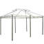 Pavillon de jardin spacieux 10 pi x 13 pi - auvent avec rideaux, toit ventilé, structure extérieure en acier sauge gris