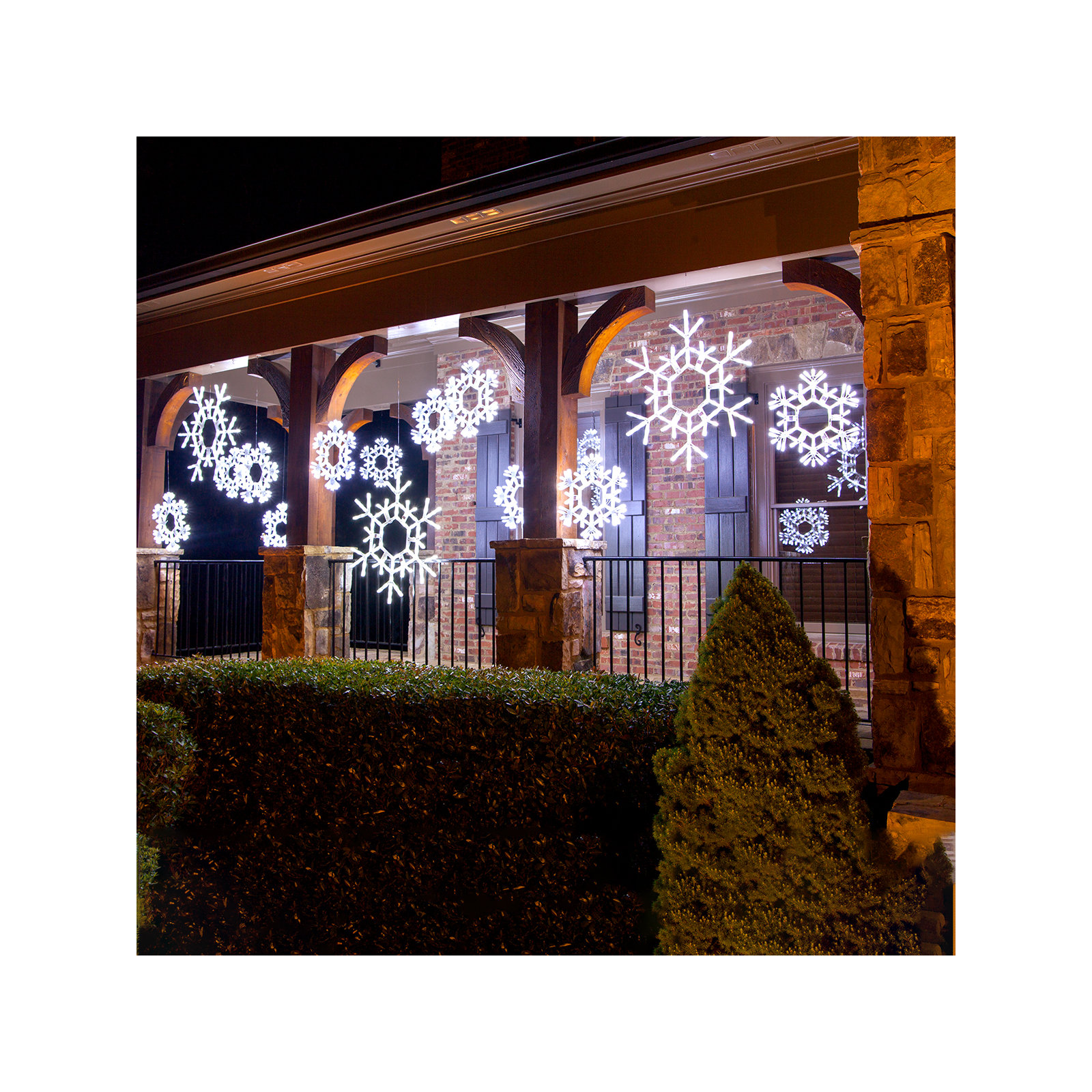 LED Folding Snowflake, 20" H, Cool White