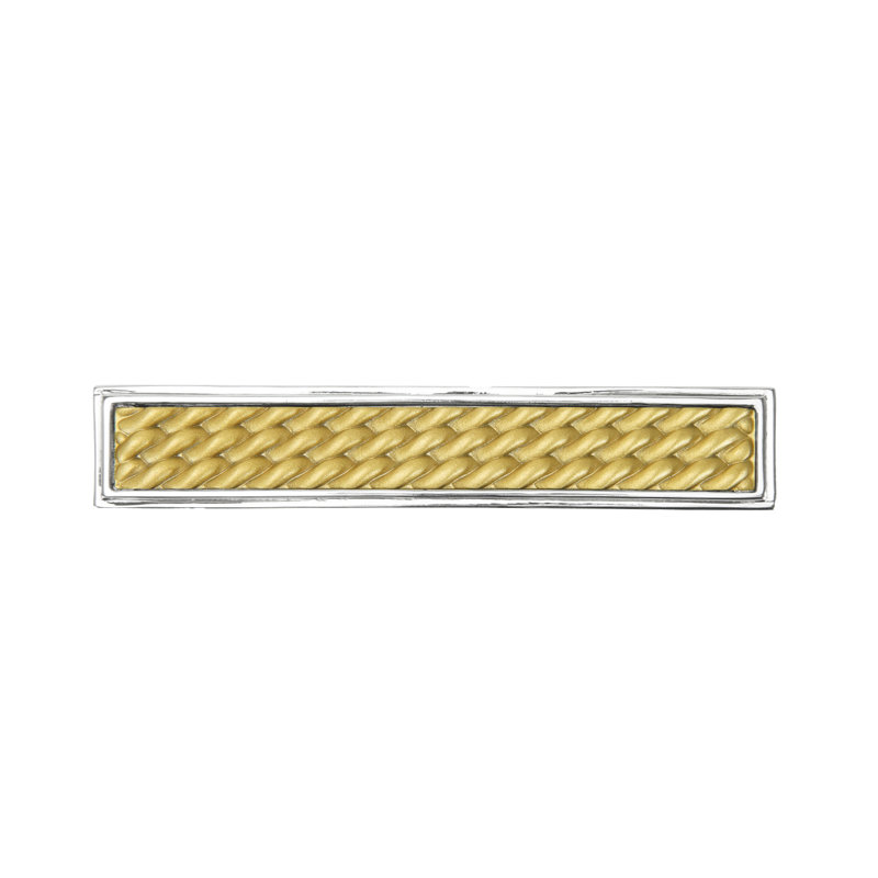 Spectra Waves 3" center to center pull, Chrome/Gold, 3 Inch
