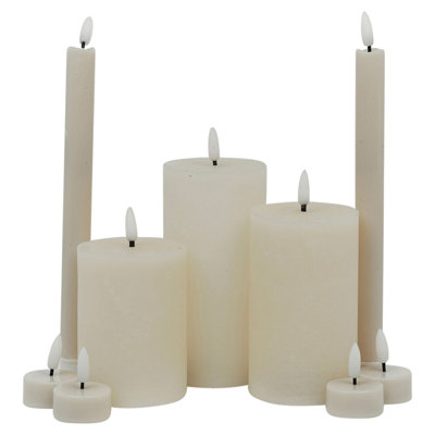 Anjani Unscented Flameless Pillar Candle