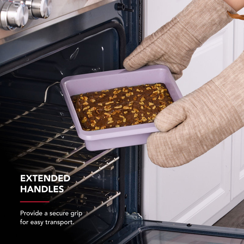 KitchenAid® 9In Nonstick Aluminized Steel Square Cake Pan, Wildflower