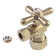 Kingston Brass Vintage 5/8-Inch OD Comp x 3/8-Inch OD Comp Quarter-Turn Angle Stop Valve