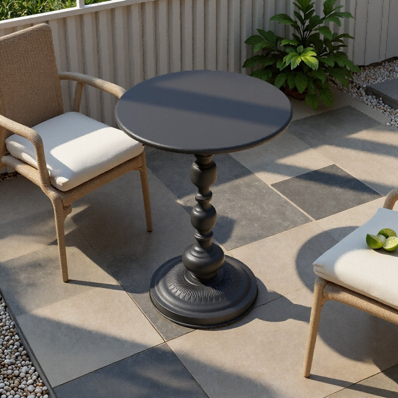 Table de bout 21 po, Noir