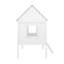 Twin Size Low Loft Wood House Bed With Two Side Windows-824115823