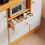 Buffet en bois, grande armoire avec rangement, garde-manger autoportant avec tiroirs