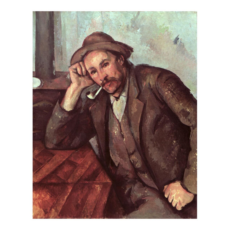 Le fumoir Paul Cézanne, estampe numérique, H 28 po x l 22 po