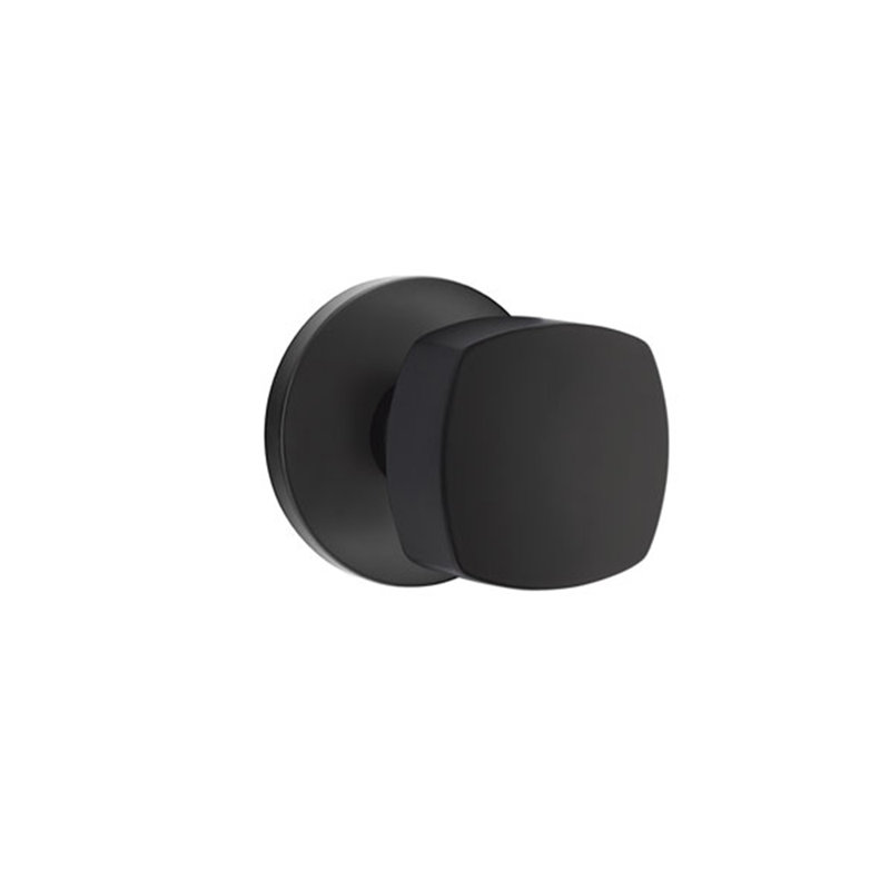 Ensemble de boutons de confidentialité Emtek avec rosette à disque et bouton Freestone, Dos plat