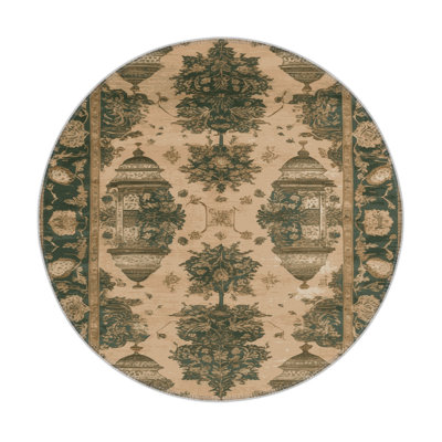 Tapis d'intérieur et d'extérieur brun Persian