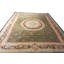 Antique Aubusson French Medallion Flat Weave Rug