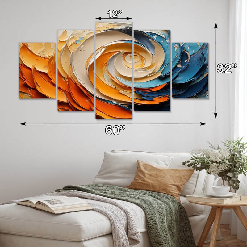 Cydni - Abstract Spirals Wall Art - Art mural moderne pour le salon