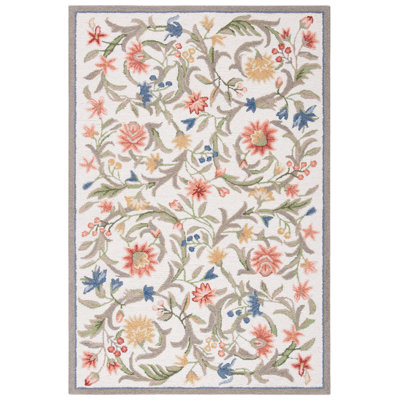 Hollander Handmade Hooked Wool Area Rug