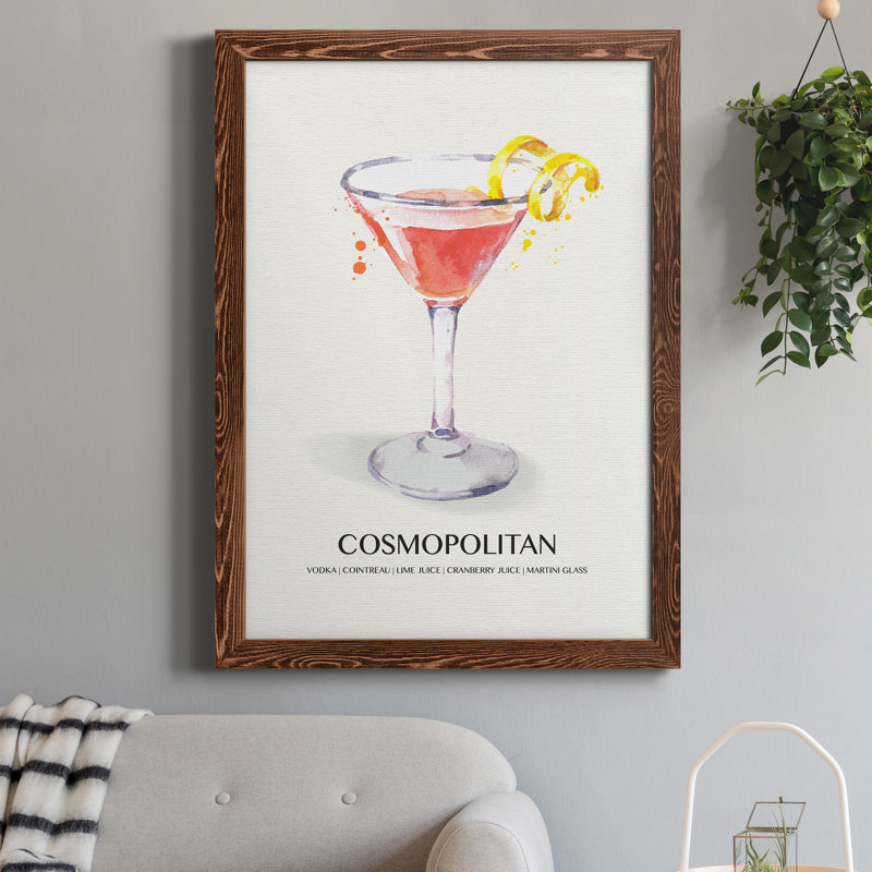 Cosmopolitan - cadre photo, impression sur toile, H 24 po x l 18 po x P 1,5 po, Érable