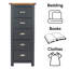 Lois 5 Drawer 45Cm W Tallboy