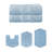 Ensemble de serviettes de bain 100% coton 2 pièces Bryd Collection et ensemble de tapis de bain 3 pièces, (ensemble de 5)-102437520