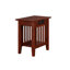 Table de bout en bois massif Jarrah avec prises intégrées-16799728-124074398