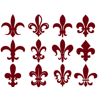 Décalcomanie murale motif fleur du lis