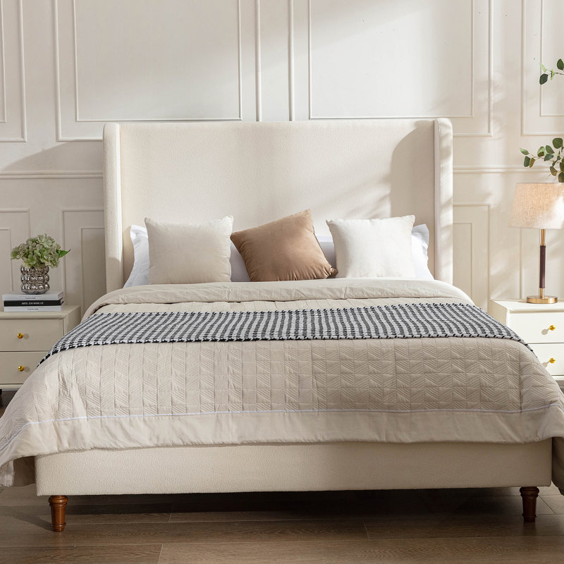 Grand lit tapissier Harper
