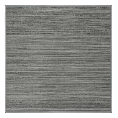 Tapis gris uni lavable à la machine