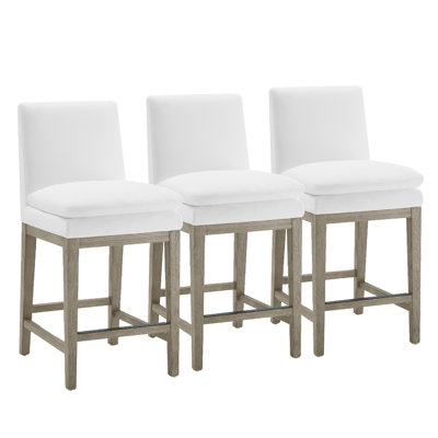 Bethea Upholstered Counter Stool (Set of 3)