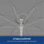 Parasol de plage portatif Outsunny